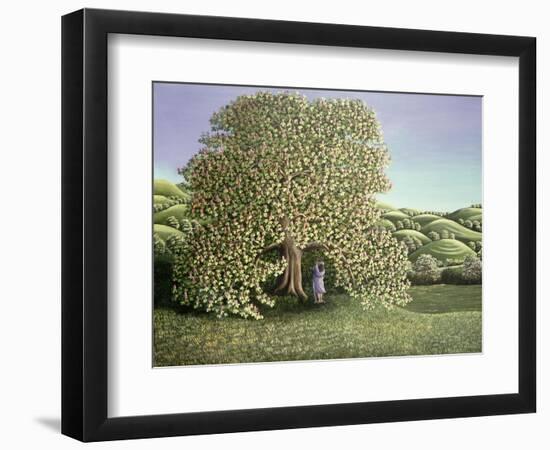 Chestnut Tree and Lovers, 1986-Liz Wright-Framed Giclee Print