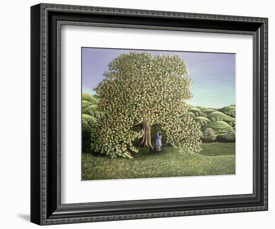 Chestnut Tree and Lovers, 1986-Liz Wright-Framed Giclee Print