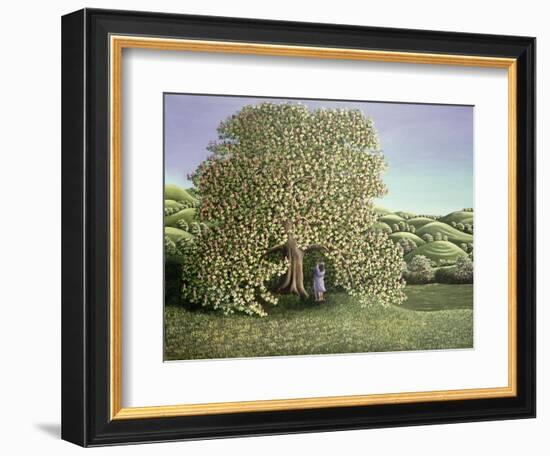 Chestnut Tree and Lovers, 1986-Liz Wright-Framed Giclee Print