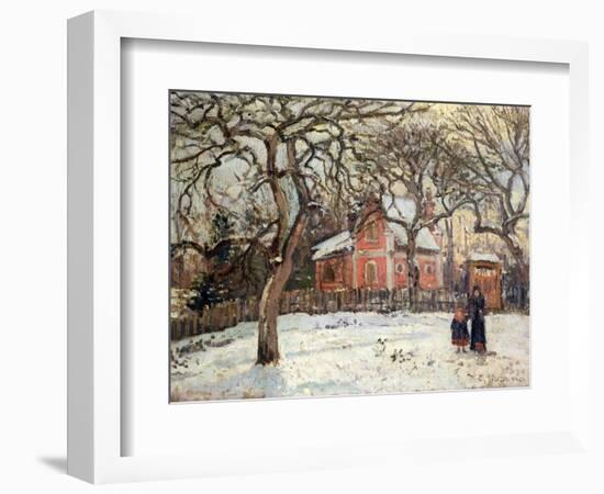 Chestnut Trees at Louveciennes, circa 1871-2-Camille Pissarro-Framed Giclee Print