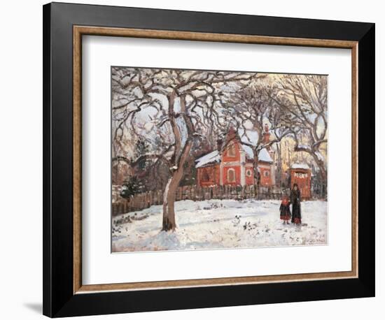 Chestnut Trees at Louveciennes-Camille Pissarro-Framed Art Print