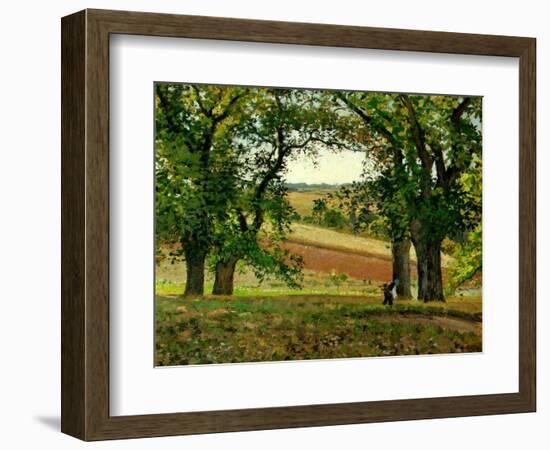 Chestnut Trees at Osny, C.1873-Camille Pissarro-Framed Giclee Print