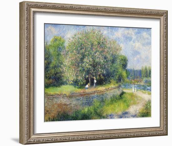Chestnut Trees in Bloom-Pierre-Auguste Renoir-Framed Premium Giclee Print