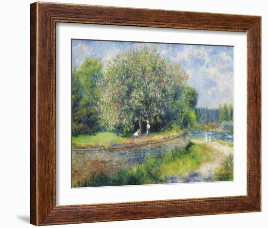 Chestnut Trees in Bloom-Pierre-Auguste Renoir-Framed Premium Giclee Print