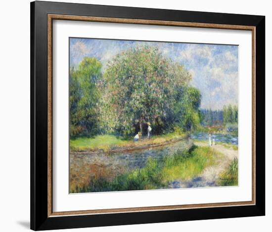 Chestnut Trees in Bloom-Pierre-Auguste Renoir-Framed Premium Giclee Print