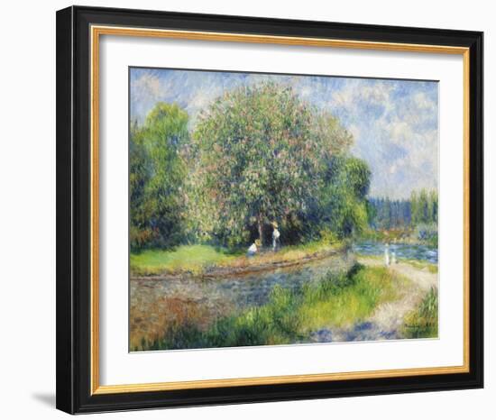 Chestnut Trees in Bloom-Pierre-Auguste Renoir-Framed Premium Giclee Print