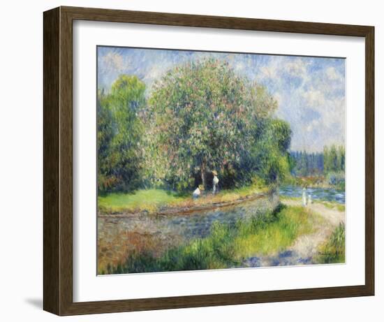 Chestnut Trees in Bloom-Pierre-Auguste Renoir-Framed Premium Giclee Print