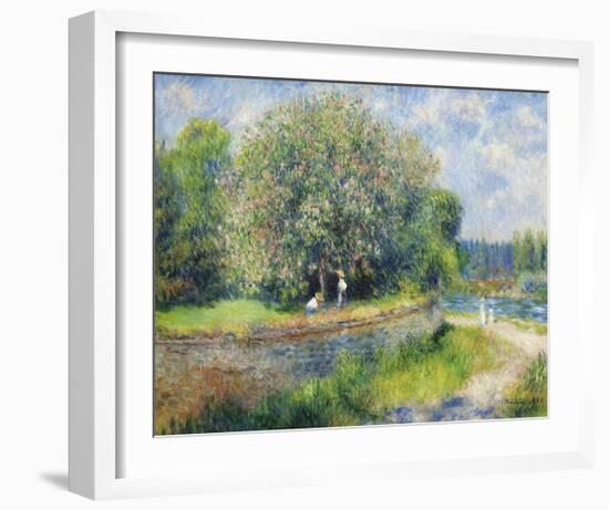 Chestnut Trees in Bloom-Pierre-Auguste Renoir-Framed Premium Giclee Print