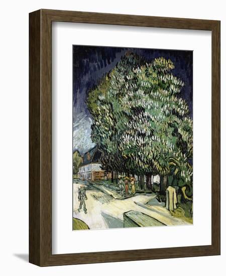 Chestnut Trees in Blossom, Auvers-Sur-Oise, 1890-Vincent van Gogh-Framed Giclee Print
