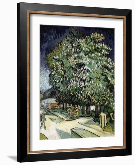 Chestnut Trees in Blossom-Vincent van Gogh-Framed Giclee Print