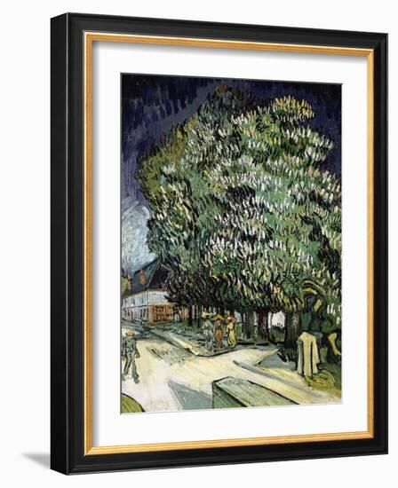 Chestnut Trees in Blossom-Vincent van Gogh-Framed Giclee Print