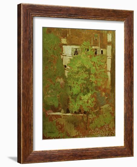 Chestnut Trees in Rue Truffaut (in the 17th Arrondissement in Paris), c.1900-Edouard Vuillard-Framed Giclee Print