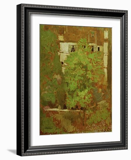 Chestnut Trees in Rue Truffaut (in the 17th Arrondissement in Paris), c.1900-Edouard Vuillard-Framed Giclee Print