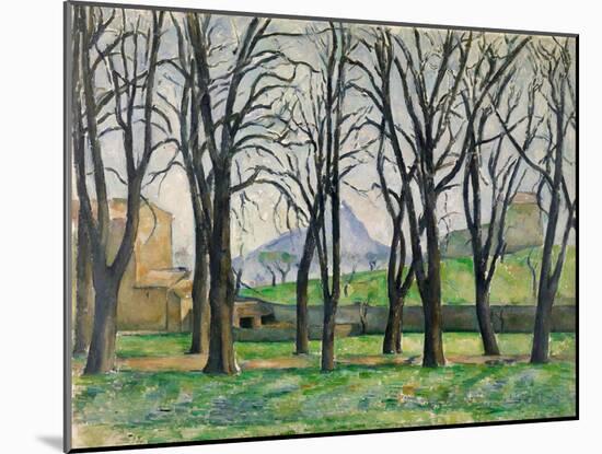 Chestnut Trees-Paul Cezanne-Mounted Giclee Print