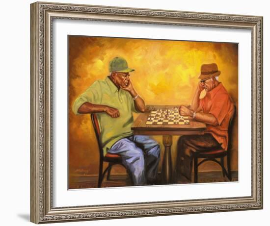 Chet and Hector-Sterling Brown-Framed Art Print