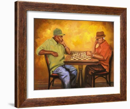 Chet and Hector-Sterling Brown-Framed Art Print