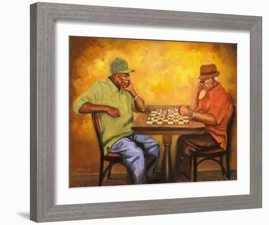 Chet and Hector-Sterling Brown-Framed Art Print