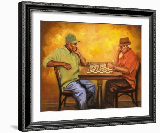 Chet and Hector-Sterling Brown-Framed Art Print