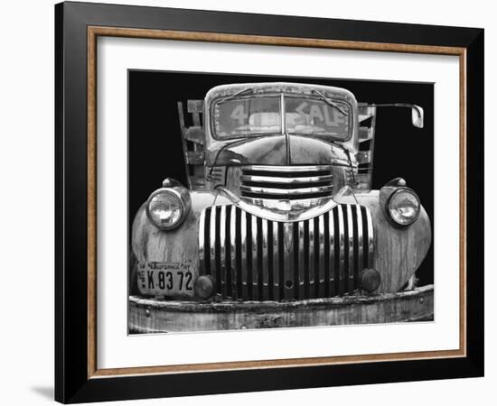 Chev 4 Sale - Black and White-Larry Hunter-Framed Photographic Print