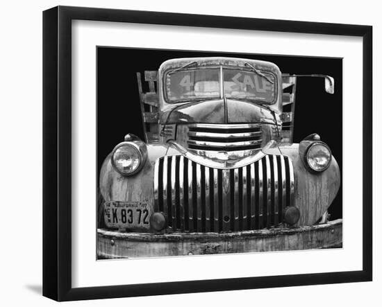 Chev 4 Sale - Black and White-Larry Hunter-Framed Photographic Print