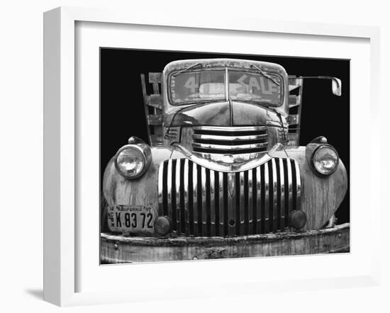 Chev 4 Sale - Black and White-Larry Hunter-Framed Photographic Print