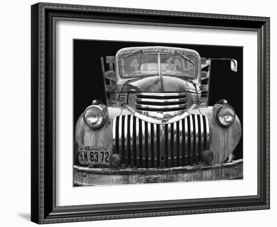 Chev 4 Sale - Black and White-Larry Hunter-Framed Photographic Print