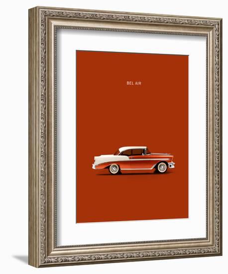 Chev Belair 56-Mark Rogan-Framed Art Print