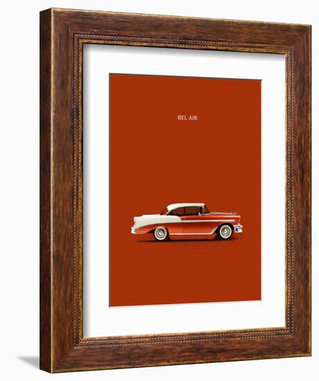 Chev Belair 56-Mark Rogan-Framed Art Print