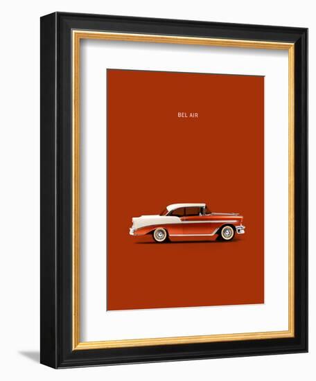 Chev Belair 56-Mark Rogan-Framed Art Print