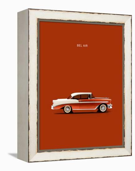 Chev Belair 56-Mark Rogan-Framed Stretched Canvas