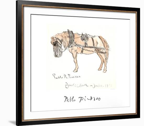 Cheval Attele-Pablo Picasso-Framed Collectable Print