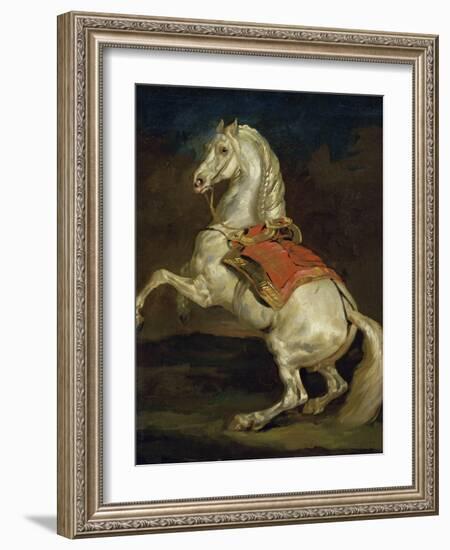 Cheval Cabre-Théodore Géricault-Framed Giclee Print