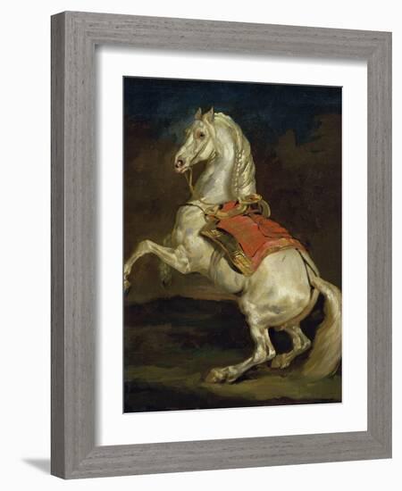 Cheval Cabre-Théodore Géricault-Framed Giclee Print