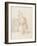 Cheval debout, vu de trois quarts et de dos-Edme Bouchardon-Framed Giclee Print