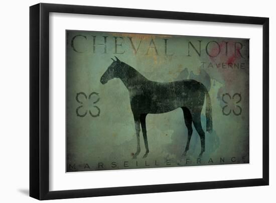 Cheval Noir v1-Ryan Fowler-Framed Art Print