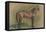 Cheval tourné vers la droite-Edgar Degas-Framed Premier Image Canvas