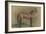 Cheval tourné vers la droite-Edgar Degas-Framed Giclee Print