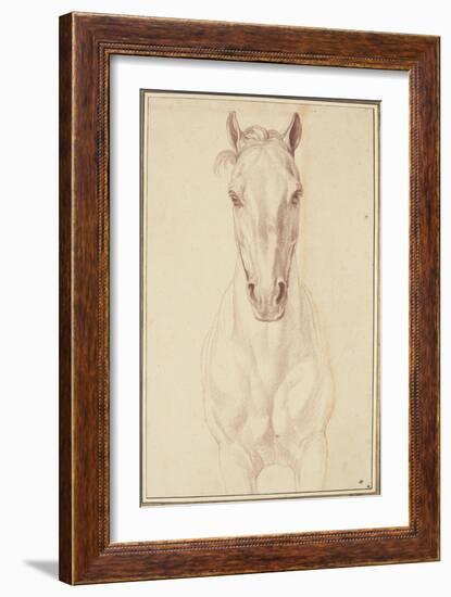 Cheval vu jusqu'aux avant-bras de face-Edme Bouchardon-Framed Giclee Print