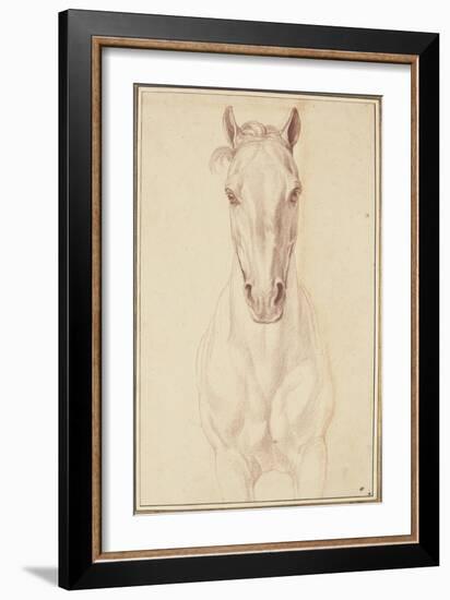 Cheval vu jusqu'aux avant-bras de face-Edme Bouchardon-Framed Giclee Print