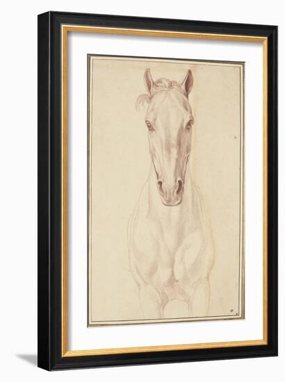 Cheval vu jusqu'aux avant-bras de face-Edme Bouchardon-Framed Giclee Print