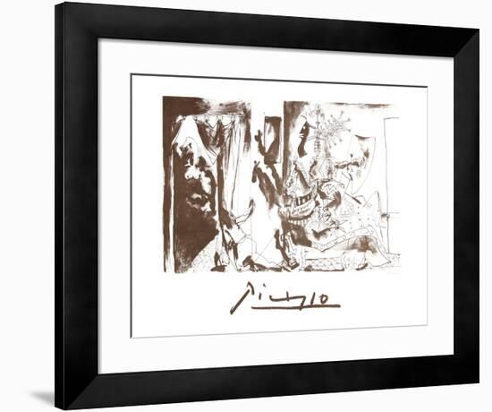 Chevalier en Armure, Page et Femme Nue-Pablo Picasso-Framed Collectable Print