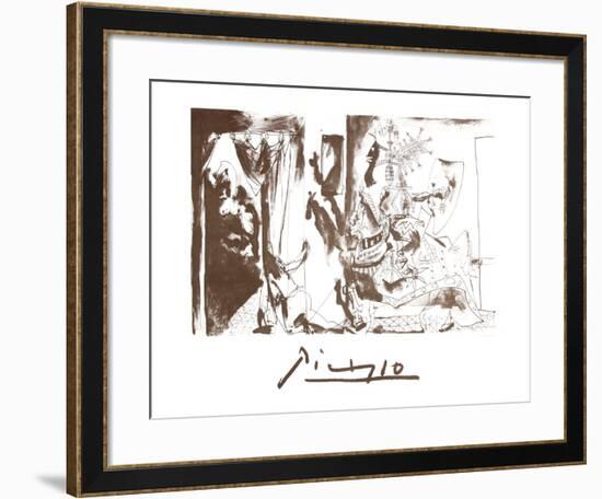 Chevalier en Armure, Page et Femme Nue-Pablo Picasso-Framed Collectable Print