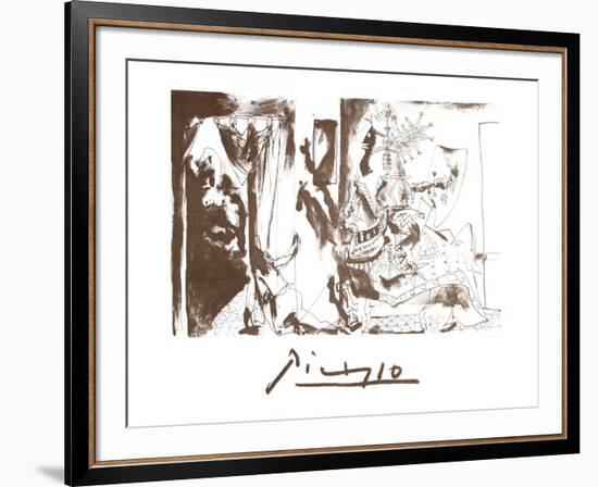 Chevalier en Armure, Page et Femme Nue-Pablo Picasso-Framed Collectable Print