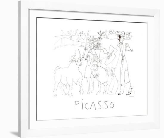 Chevalier Picador Dans L'Arene-Pablo Picasso-Framed Collectable Print