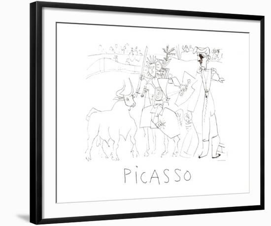 Chevalier Picador Dans L'Arene-Pablo Picasso-Framed Collectable Print