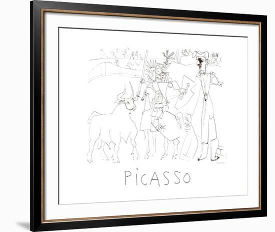 Chevalier Picador Dans L'Arene-Pablo Picasso-Framed Collectable Print