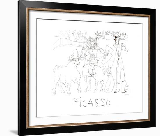 Chevalier Picador Dans L'Arene-Pablo Picasso-Framed Collectable Print