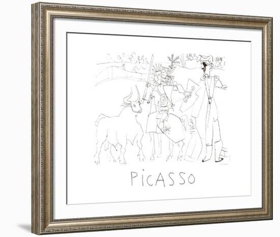 Chevalier Picador Dans L'Arene-Pablo Picasso-Framed Collectable Print