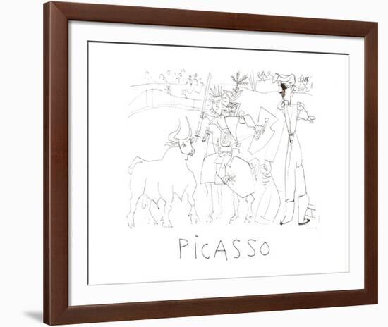 Chevalier Picador Dans L'Arene-Pablo Picasso-Framed Collectable Print