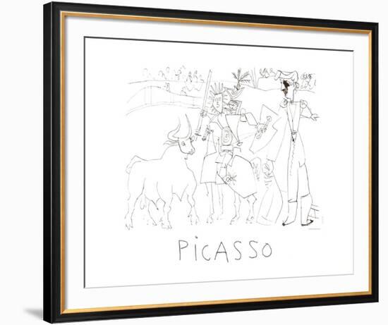 Chevalier Picador Dans L'Arene-Pablo Picasso-Framed Collectable Print